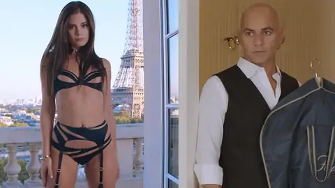 Lil 'причудливое нижнее белье, в то время как в мотеле